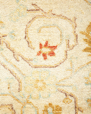 Traditional Mogul Ivory Wool Area Rug 8' 2" x 10' 0" - Solo Rugs