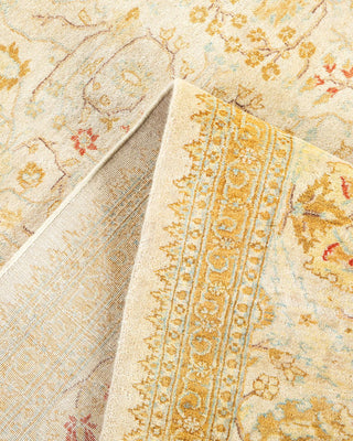 Traditional Mogul Ivory Wool Area Rug 8' 2" x 10' 0" - Solo Rugs