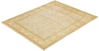 Traditional Mogul Ivory Wool Area Rug 8' 2" x 10' 0" - Solo Rugs