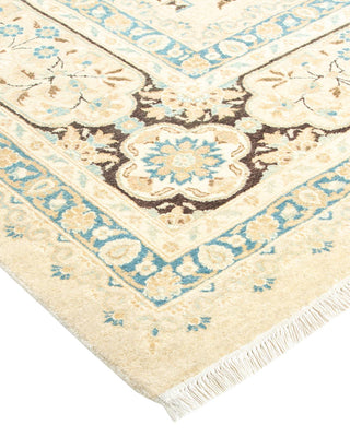 Traditional Mogul Ivory Wool Area Rug 8' 2" x 10' 1" - Solo Rugs