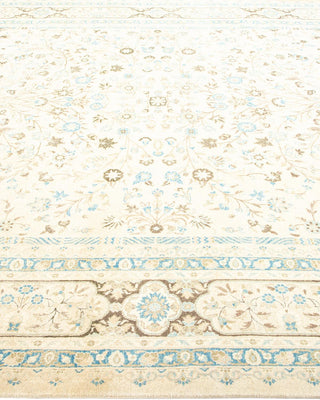 Traditional Mogul Ivory Wool Area Rug 8' 2" x 10' 1" - Solo Rugs
