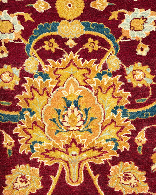 Traditional Mogul Red Wool Area Rug 8' 0" x 10' 2" - Solo Rugs