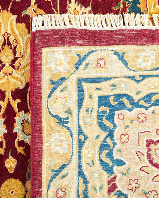 Traditional Mogul Red Wool Area Rug 8' 0" x 10' 2" - Solo Rugs