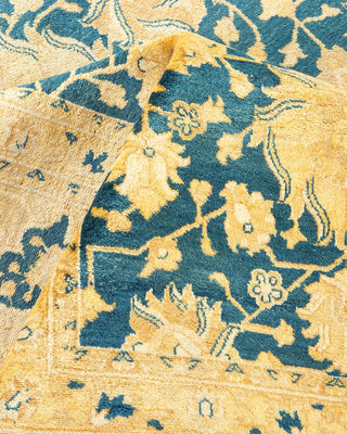 Traditional Mogul Blue Wool Area Rug 8' 3" x 10' 2" - Solo Rugs