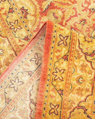 Traditional Mogul Orange Wool Area Rug 8' 2" x 10' 2" - Solo Rugs