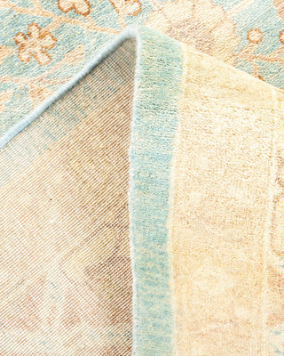 Traditional Mogul Light Blue Wool Area Rug 8' 3" x 10' 4" - Solo Rugs