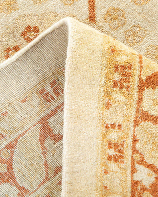 Traditional Mogul Ivory Wool Area Rug 8' 4" x 10' 6" - Solo Rugs