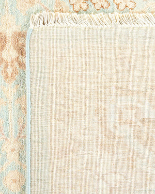 Traditional Mogul Light Blue Wool Area Rug 8' 4" x 9' 10" - Solo Rugs