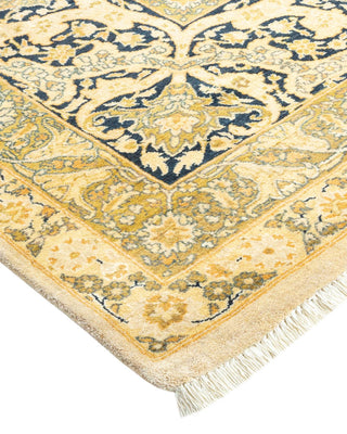 Traditional Mogul Ivory Wool Area Rug 8' 2" x 10' 2" - Solo Rugs