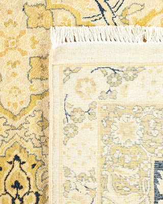 Traditional Mogul Ivory Wool Area Rug 8' 2" x 10' 2" - Solo Rugs