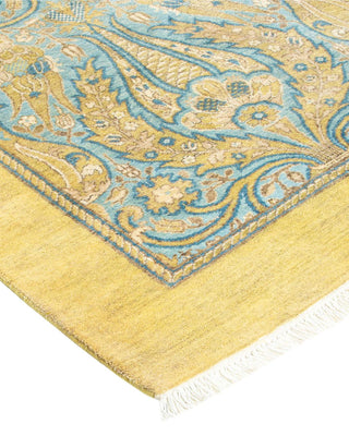 Traditional Mogul Green Wool Area Rug 8' 3" x 10' 0" - Solo Rugs