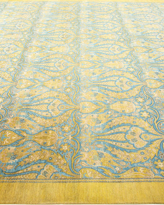 Traditional Mogul Green Wool Area Rug 8' 3" x 10' 0" - Solo Rugs