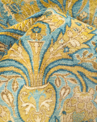 Traditional Mogul Green Wool Area Rug 8' 3" x 10' 0" - Solo Rugs