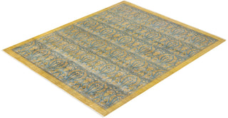 Traditional Mogul Green Wool Area Rug 8' 3" x 10' 0" - Solo Rugs