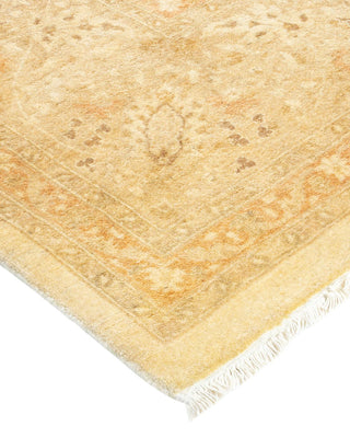 Traditional Mogul Ivory Wool Area Rug 8' 0" x 10' 7" - Solo Rugs
