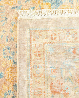Traditional Mogul Beige Wool Area Rug 8' 3" x 9' 8" - Solo Rugs