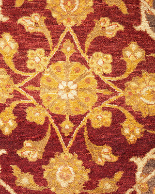 Traditional Mogul Red Wool Area Rug 8' 4" x 10' 2" - Solo Rugs