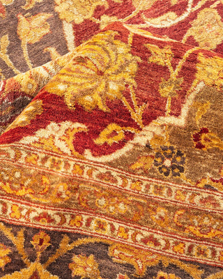 Traditional Mogul Red Wool Area Rug 8' 4" x 10' 2" - Solo Rugs
