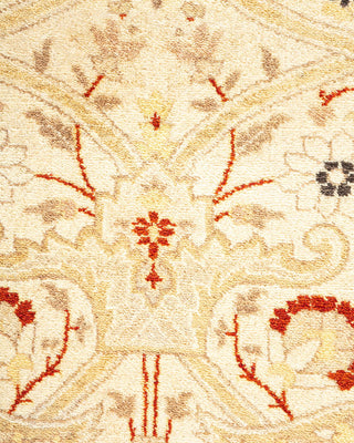 Traditional Mogul Ivory Wool Area Rug 8' 2" x 9' 9" - Solo Rugs