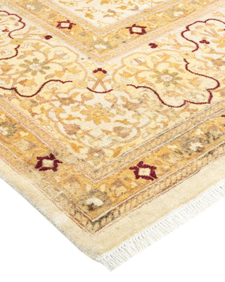 Traditional Mogul Ivory Wool Area Rug 8' 1" x 10' 8" - Solo Rugs
