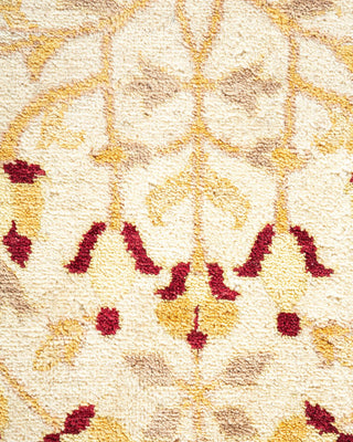 Traditional Mogul Ivory Wool Area Rug 8' 1" x 10' 8" - Solo Rugs