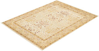 Traditional Mogul Ivory Wool Area Rug 8' 1" x 10' 8" - Solo Rugs