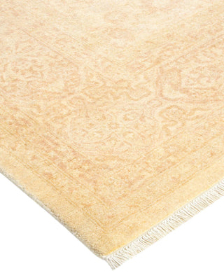 Traditional Mogul Ivory Wool Area Rug 8' 0" x 10' 1" - Solo Rugs