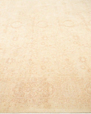 Traditional Mogul Ivory Wool Area Rug 8' 0" x 10' 1" - Solo Rugs