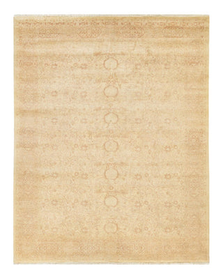 Traditional Mogul Ivory Wool Area Rug 8' 0" x 10' 1" - Solo Rugs