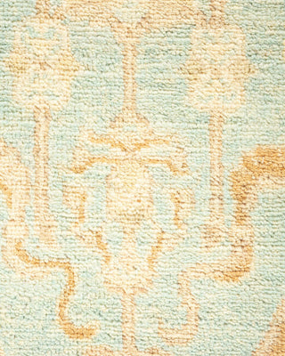 Traditional Mogul Light Blue Wool Area Rug 8' 0" x 10' 2" - Solo Rugs