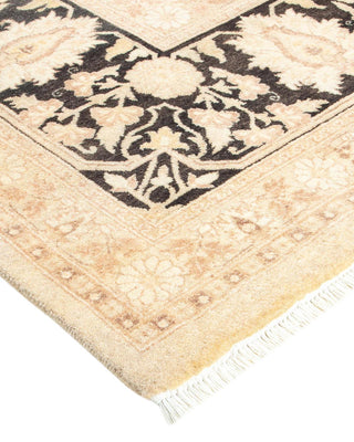 Traditional Mogul Ivory Wool Area Rug 9' 3" x 11' 10" - Solo Rugs