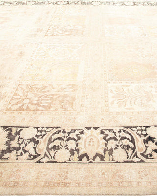 Traditional Mogul Ivory Wool Area Rug 9' 3" x 11' 10" - Solo Rugs
