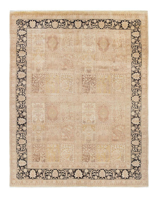 Traditional Mogul Ivory Wool Area Rug 9' 3" x 11' 10" - Solo Rugs
