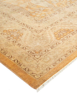 Traditional Mogul Brown Wool Area Rug 9' 4" x 11' 10" - Solo Rugs