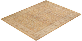 Traditional Mogul Brown Wool Area Rug 9' 4" x 11' 10" - Solo Rugs