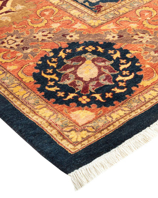 Traditional Mogul Blue Wool Area Rug 8' 3" x 10' 0" - Solo Rugs