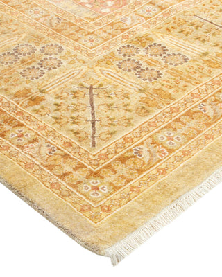 Traditional Mogul Ivory Wool Area Rug 8' 2" x 10' 6" - Solo Rugs