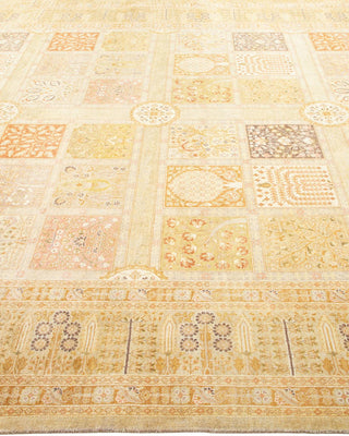 Traditional Mogul Ivory Wool Area Rug 8' 2" x 10' 6" - Solo Rugs