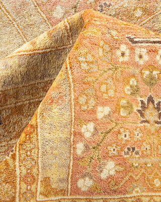 Traditional Mogul Ivory Wool Area Rug 8' 2" x 10' 6" - Solo Rugs
