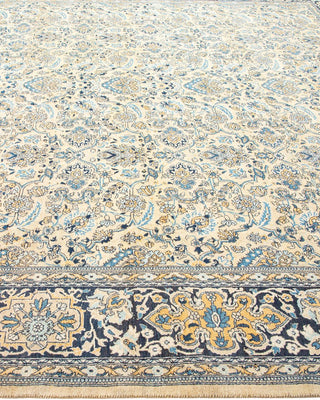 Traditional Mogul Yellow Wool Area Rug 8' 3" x 10' 3" - Solo Rugs