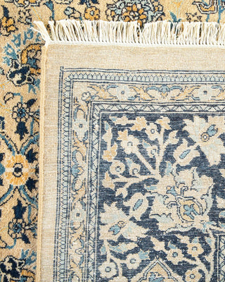 Traditional Mogul Yellow Wool Area Rug 8' 3" x 10' 3" - Solo Rugs