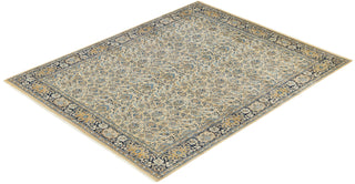 Traditional Mogul Yellow Wool Area Rug 8' 3" x 10' 3" - Solo Rugs