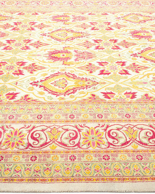 Traditional Mogul Ivory Wool Area Rug 8' 0" x 10' 1" - Solo Rugs