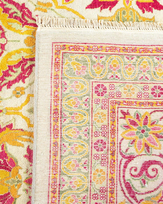 Traditional Mogul Ivory Wool Area Rug 8' 0" x 10' 1" - Solo Rugs
