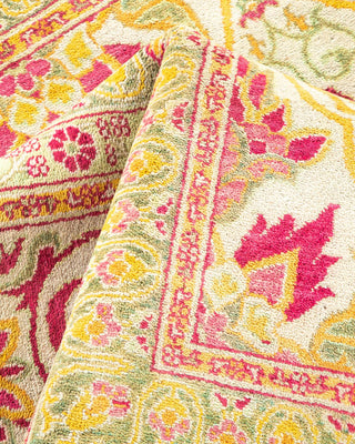 Traditional Mogul Ivory Wool Area Rug 8' 0" x 10' 1" - Solo Rugs