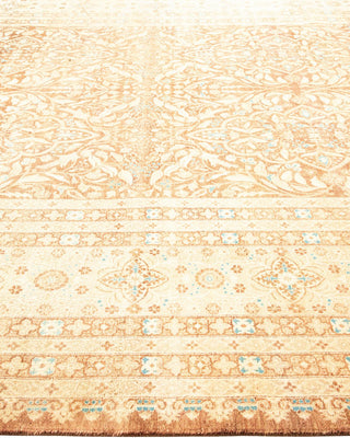 Traditional Mogul Brown Wool Area Rug 8' 3" x 10' 1" - Solo Rugs