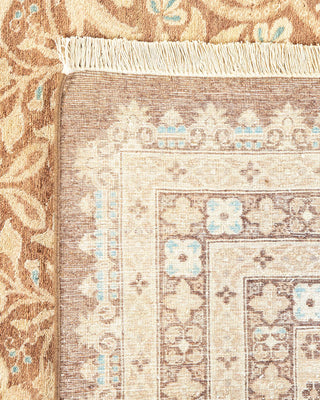 Traditional Mogul Brown Wool Area Rug 8' 3" x 10' 1" - Solo Rugs
