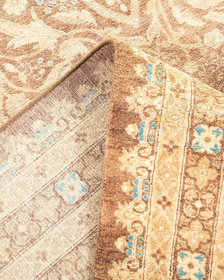 Traditional Mogul Brown Wool Area Rug 8' 3" x 10' 1" - Solo Rugs