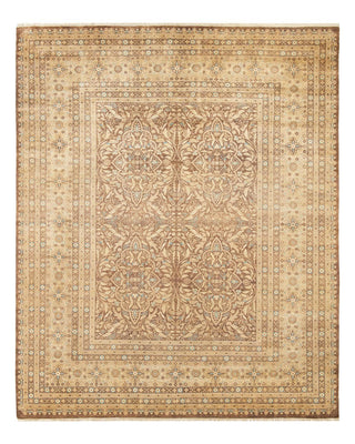 Traditional Mogul Brown Wool Area Rug 8' 3" x 10' 1" - Solo Rugs