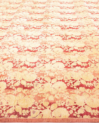 Traditional Mogul Pink Wool Area Rug 8' 3" x 10' 7" - Solo Rugs